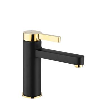 Grifo De Lavabo Rea Polo Black Gold Low