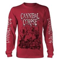 cannibal corpse camiseta manga larga pile of skulls 2018 para hombre