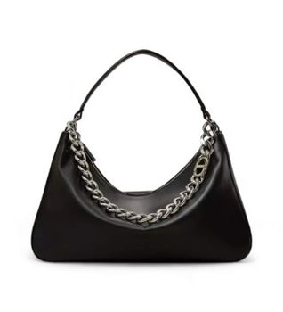 Twinset para mujer. 999TB7010 Bolso mediano «Liliane» de piel negro (OSFA), Casual