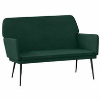 banco de terciopelo verde oscuro 108x79x79 cm vidaxl