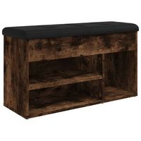 zapatero madera de ingenieria roble ahumado 82x32x455 cm vidaxl