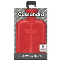 cassandra hot water bottle rib 2 sided red