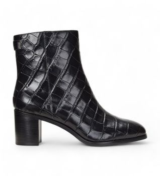 Lauren Ralph Lauren para mujer. 802951301001 Botines de Piel Cassie negro (36), 5 a 8cm, Cremallera, Casual