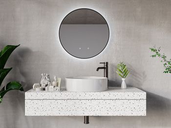 Espejo de cuarto de baño cristal negro