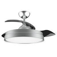ventilador de techo cecotec energy silence aero 4280  aspas retractiles luz led y funcion inviernoverano