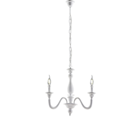 lampara de arana lucca shabby de madera blanca 3 luces 108 o41 bl271-3-bco