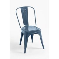 pack 2 sillas torix de acero reforzado 863636 cm - azul petroleo