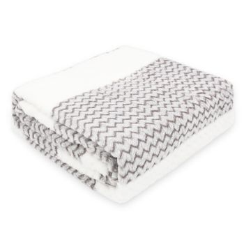 Manta Terciopelo  Zig Zag Aleatorio de Franela 130x160cm , Suave, Mantas Multiusos, Cómoda y Cálida. Ideal  para Sofá, Cama y Viaje