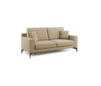 Prestige sofá moderno en microfibra desmontable 206 cm beige