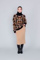 sueter de cuello alto de jacquard multi baroque