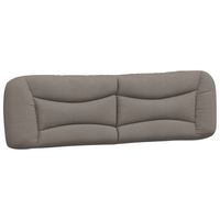 cabecero de cama  panel de cabecera  decoracion de pared acolchado tela gris taupe 180 cm