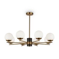 lampara de arana marble 8 luces