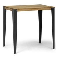 mesa lunds alta 110x60x108cm fume en madera maciza de pino acabado vintage estilo industrial box furniture
