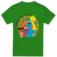 sesame street camiseta kwanzaa laughter love and unity para hombre