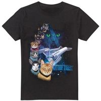 star trek camiseta feline galaxy para hombre