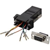 adaptador conversor modular db9 serie a rj45 hembra a hembra startechcom