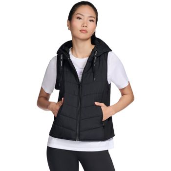 Skechers Abrigo de plumas GO Shield Performance Elite Hooded Vest para mujer