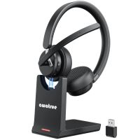 awatrue eh11 24g auriculares inalambricos bluetooth con base de cargacancelacion de ruido de aiunidad de controlador