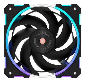 Coolbox Gaming Ventilador X12 PWM Aux 12Cm ARGB