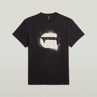 g-star raw camiseta spray g logo r t para hombre