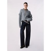 liu jo jeans jeans rectos con cinturilla asimetrico para mujer