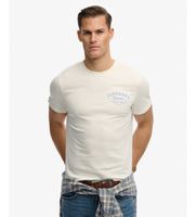 superdry para hombre m1012353a camiseta lo-fi dockside blanco roto xxl casual algodon manga corta