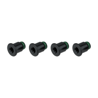 kit de tornillos platos sram force 2x 107 bcd negro
