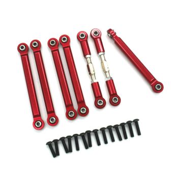 7PCS Barras de tracción para el coche RC ZD Racing DBX-10 1/10 Piezas metálicas de todo el vehículo