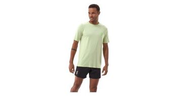 Camiseta de manga corta compressport performance verde para hombre