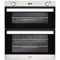 belling bi702g gas built-under double oven - stainless steel stainless steel