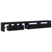 gabinete de tv 3 uds roble negro madera de ingenieria vidaxl