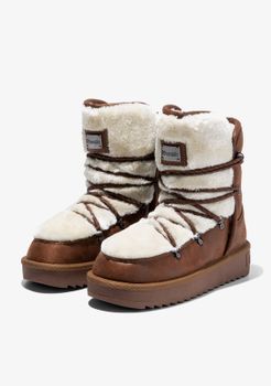 Botas con Forro Cálido Nordic Trk Fur Camel - Marrón