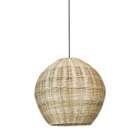 exo lighting - lmpara de techo natural m  e27 led mx15w mimbre claro