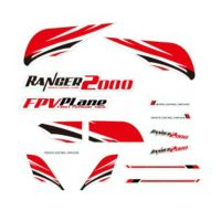 volantex ranger 2000 v757-8 avion rc de 2000mm de envergadura pieza de repuesto calcomanias