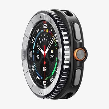 Funda Spigen Bezel Tune para Samsung Watch 8 Classic 46mm Acero Inoxidable Plata