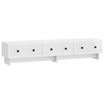 Mueble De Tv 147 X 34,5 X 30 Cm Brillante Madera De Ingeniería Vidaxl
