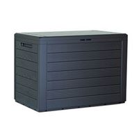 caja de jardin de almacenaje antracita 190l woodebox