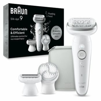 Braun Silk-épil 9 9-061 40 Pinzas Plata, Blanco