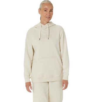 Asics para mujer. 2032C845 Sudadera Logo Oth blanco roto (S), Casual, Deportivo, Algodón, Multideporte, Manga larga