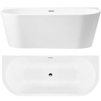 banera rea capri 160cm white