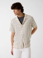 camisa de mezcla de lino