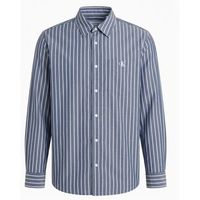 calvin klein jeans camisa manga larga lv04rf106g stripe washed poplin rlx para hombre