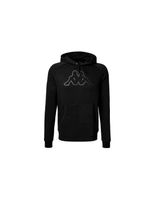 sudadera kappa zaiver korporate black black greyish hombre
