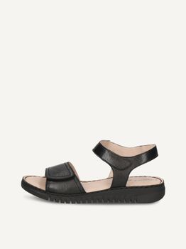 CAPRICE Heeled sandal, black, made of Leather without heel, Size 38