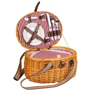 Cesta de picnic 2 servicios marron