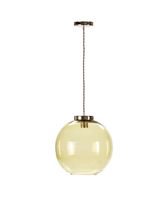 lampara de techo ball amarillo de vidrio soplado e27