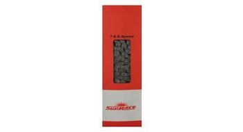 Cadena de bicicleta sunrace 6 7 velocidades cnm54 116 eslabones   gris