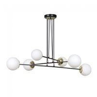 lampara colgante signo negro 6 luces