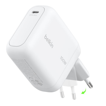 CARGADOR USB GAN BELKIN WCH025 100W PD 1xUSB-C BLANCO