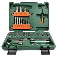 juego de machos y terrajas manuales de 40 piezas bruder mannesmann